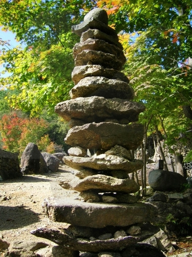 솟대쌓기도 수행중의 하나