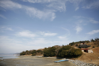 장도에 있는 완도 청해진 유적