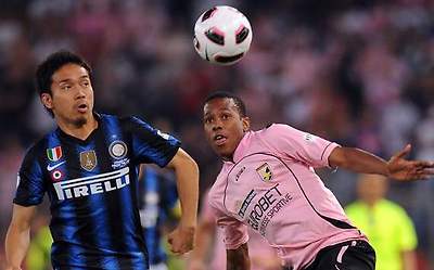 Yuto Nagatomo - Inter Milan & Abel Hernandez - Palermo (Getty Images)