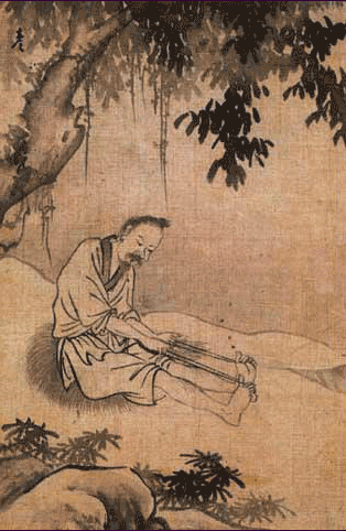 파일:Yun Duseo-Old Man Making Straw Shoes.png