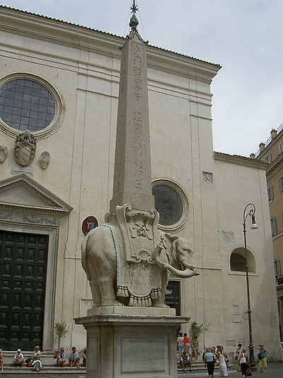 Image:Berninis Rom - Obelisk på piazza Minerva.JPG