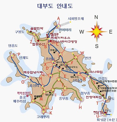선재도 관련 지도 자료