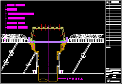 KCD-2010 수직형 루프드레인(ROOF DRAIN)주공용 방수층 고정형 설치 상세도