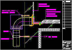 KCD-2310 수직형 루프드레인(ROOF DRAIN)강관용 방수층고정기능, 나사식 배관연결형 설치 상세도
