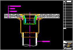 KCD-2610 플로어드레인(FLOOR DRAIN)봉수형 설치 상세도