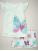 Butterfly ruffle sleep set