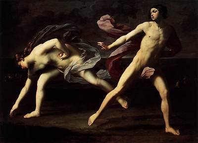  Guido RENI, [Atalanta and Hippomenes] 아프로디테가 아도니스의 죽음을 슬퍼하고 있다