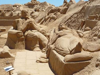 Freud having sand session