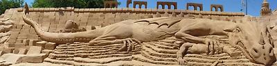 The theme of the Seventh International Sand Sculpture Festival was discoveries