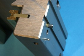 The Large Pin Pushes the Brass Nut Into the Lead Screw