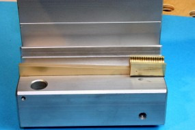 Half-Nut Engagement Lever in Front Apron - Fully Disengaged Position.