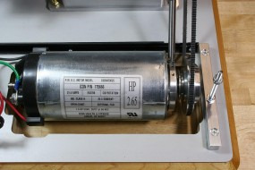 Treadmill Motor Partially Hidden in Base Cavity