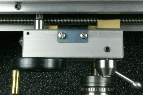 Bottom of Carriage Apron - Feed Engaged