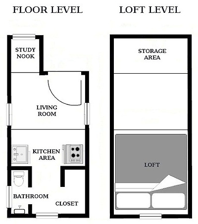 austin tiny house floor plan   Two Tiny House Construction Mistakes You Can Avoid