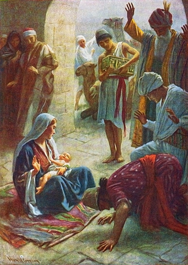 The Wise Men Visit by Harold Copping
