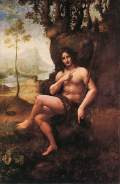 St John in the Wilderness (Bacchus)1510-15Oil on panel transferred to canvas, 177 x 115 cmMus&eacute;e du Louvre, Paris