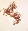 Rearing horse1503-04Red chalk and pencil, 153 x 142 mmRoyal Library, Windsor