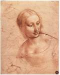 Study for Madonna with the Yarnwinder (?)c. 1501Red chalk and silverpoint on rose-colored prepared paper, 257 x 203 cmGallerie dell'Accademia, Venice