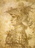 Profile of a warrior in helmetc. 1472Silverpoint on prepared paper, 285 x 207 mmBritish Museum, London