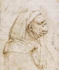 Caricature1495-1506Pen and brown ink, glued onto secondary paper support, 65 x 53 mmPrivate collection