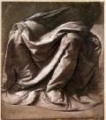 Garment study for a seated figure1470-84Brush and grey distemper on grey canvas, 266 x 233 mmMus&eacute;e du Louvre, Paris