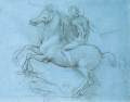 Study for the Sforza monument1488-89Metalpoint on bluish prepared paperRoyal Library, Windsor