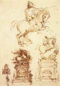 Study for the Trivulzio Equestrian Monument1508-10Pen and ink on paper, 280 x 198 mmRoyal Library, Windsor