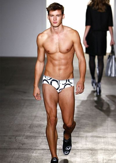 Image result for male underwear model runway