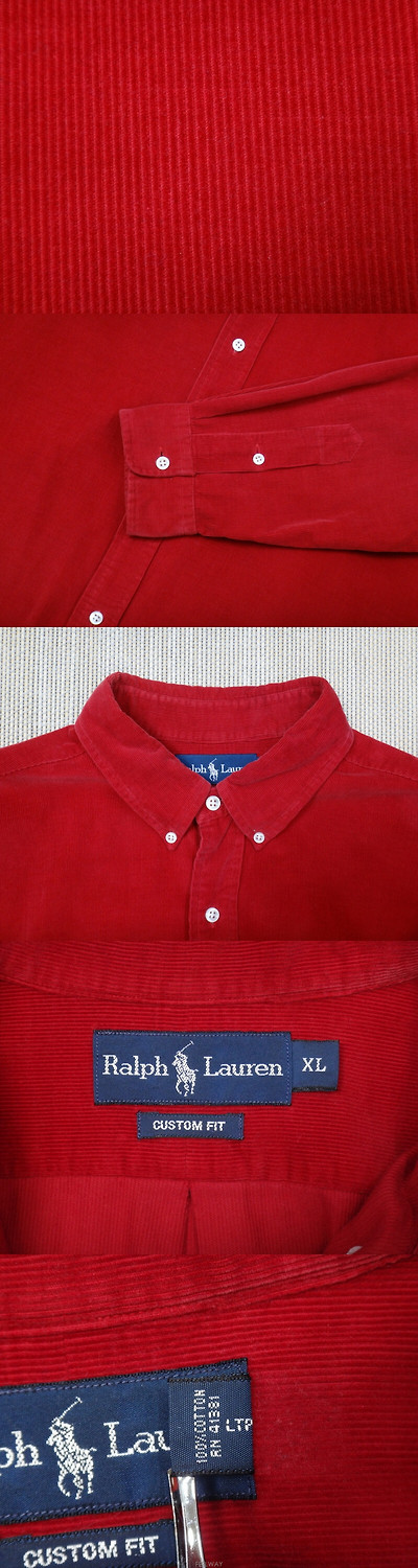 Ralph Lauren 남성의류 셔츠 ●(XL) 폴로랄프로렌 남성 레드 코듀로이 셔츠● 3
