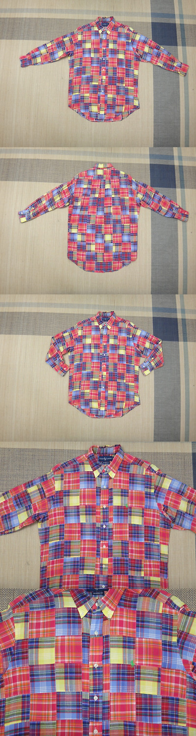 Ralph Lauren 남성의류 셔츠 (XL) 폴로랄프로렌 남성 패치워크 긴팔 면 셔츠 2