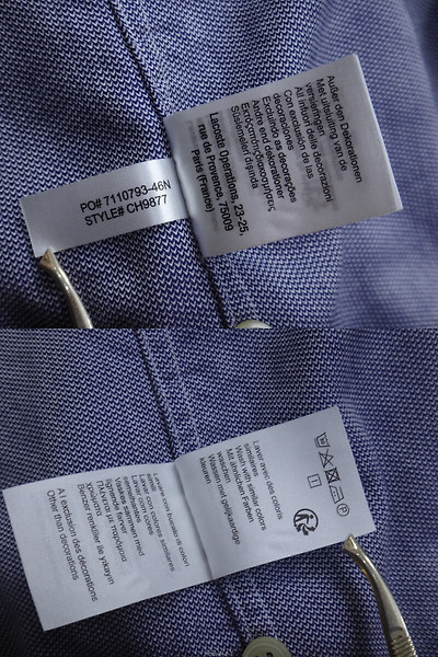 LACOSTE 남성의류 셔츠 (105) 라코스테 남성 솔리드 긴팔 면 셔츠 4
