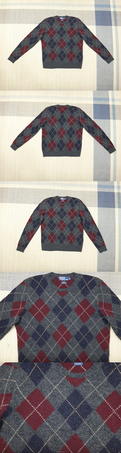 Ralph Lauren 남성의류 니트/스웨터 (L/100) 폴로랄프로렌 다이아패턴 순모 라운드 니트 2