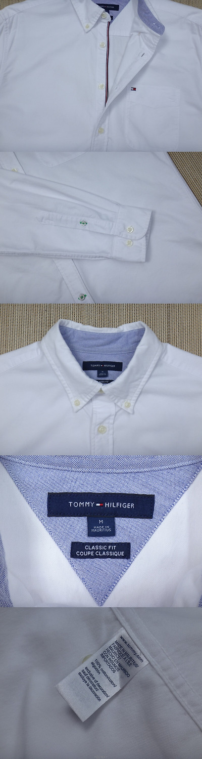 TOMMY HILFIGER 남성의류 셔츠 (XL) 타미힐피거 솔리드 옥스포드 면 셔츠 3