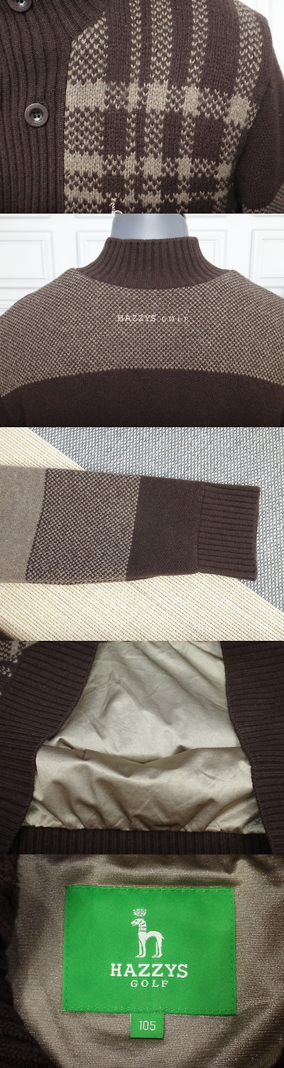| Other Brand | 남성의류 니트/스웨터 (105호) 헤지스 골프 남성 모100% 방풍 니트 3