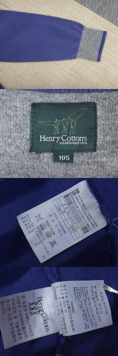 | Other Brand | 남성의류 니트/스웨터 (105호) 헨리코튼 남성 모100% 라운드 니트 3