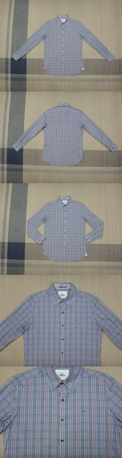 LACOSTE 남성의류 셔츠 (XL) 라코스테 멀티 컬러풀 깅엄 체크 슬림셔츠 2