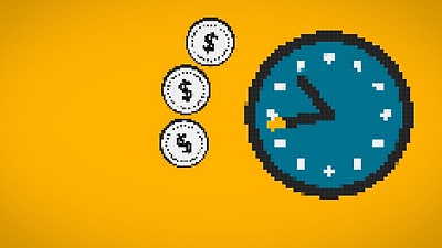 Coins around clock