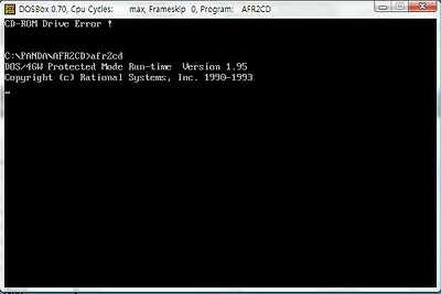 도스박스 오류문제 에요! - 묻고 답하기 - DOSBox ━ 도스용 게임 구동기