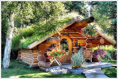 cute & tiny log cabin: 