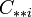 \textstyle C_{\ast \ast i}