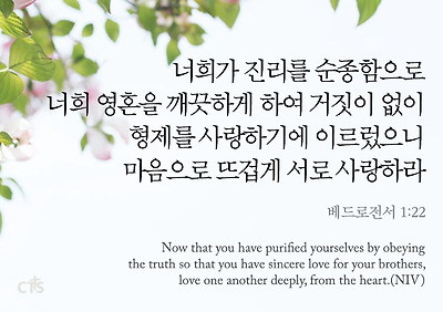 베드로전서1장22절