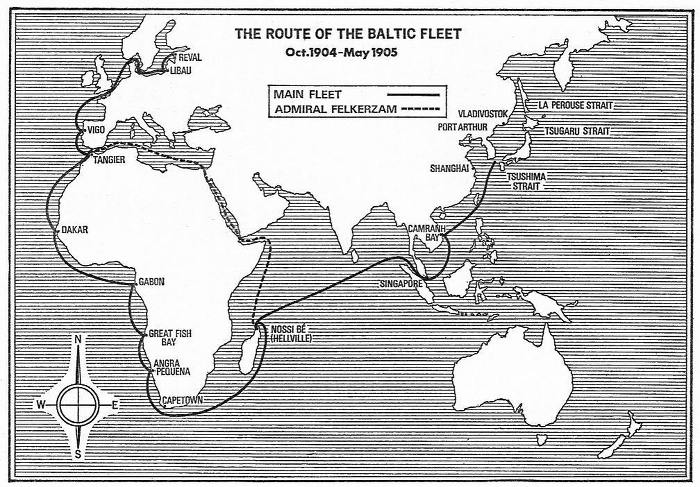 러일전쟁_때_러시아_발틱함대의_작전_범위_