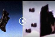 시계 UFO가 conspiracists 주장 '외국인 흑기사 위성은 지구를 방문한' 시계 UFO가 conspiracists 주장 '외국인 흑기사 위성은 지구를 방문한'