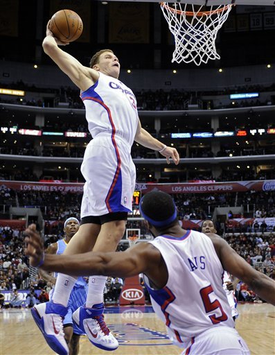 Los Angeles Clippers Forward Blake Griffin, Top, Goes