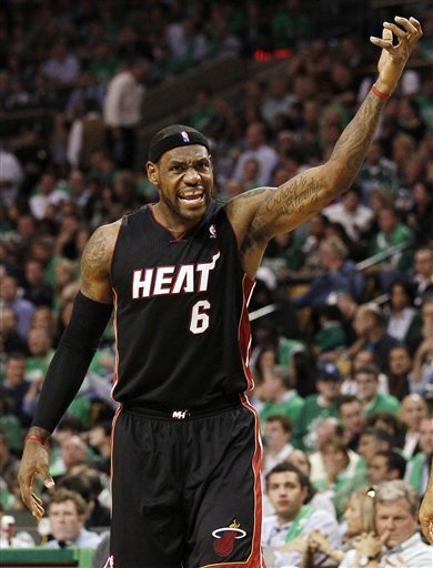 Miami Heat Forward LeBron James Complains