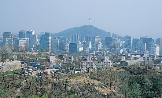 인왕산 성곽에서 바라본 남산