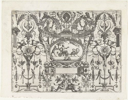 Ovale cartouche met Venus