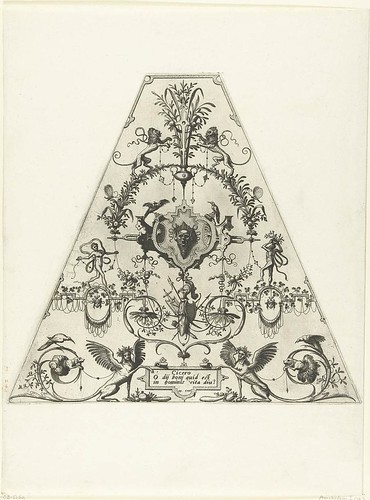 Trapeziumvormige vlakdecoratie