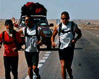 철인 3총사, 111일만에 사하라 횡단