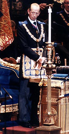 
            Duke of Kent as Masonic Grand Master
            